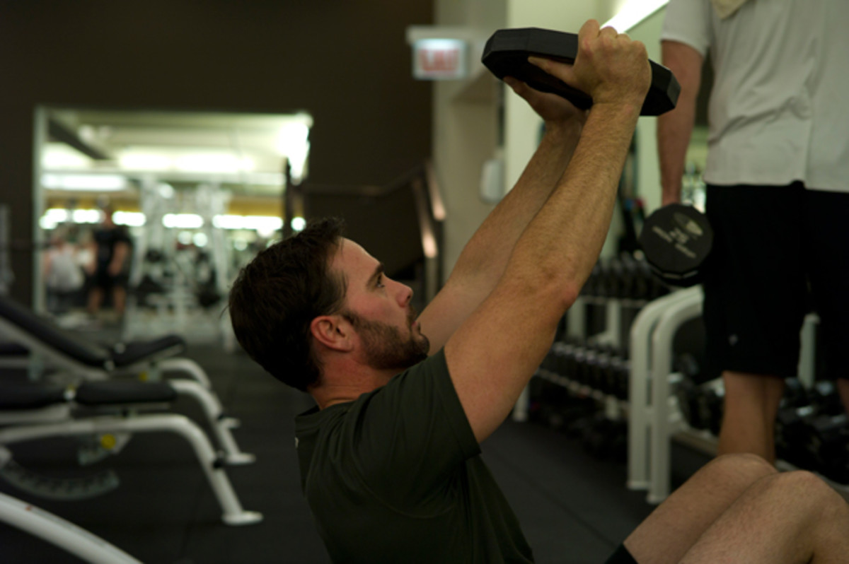 After changing his regimen to encompass more endurance work outs, Johnson doesn't spend as much time in the weight room as he once did, instead going on 20-mile runs to help improve his stamina for those long, grueling races. 